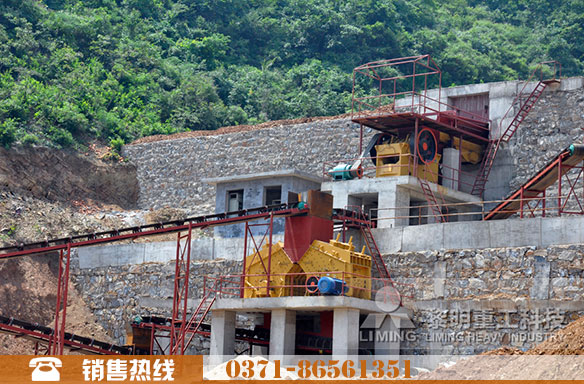 福建某碎石生產(chǎn)線現(xiàn)場(chǎng)